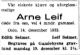 Dødsannonse Arne Leif Selmer