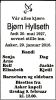 Dødsannonse Bjørn Hyllseth Dødsannonse Bjørn Hyllseth
