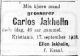 Dødsannonse Carlos Jakhelln