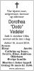 Dødsannonse Dorothea Vedeler Dødsannonse Dorothea Vedeler