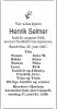 Dødsannonse Henrik Selmer