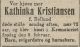Dødsannonse Kathinka Kristiansen