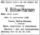 Dødsannonse Paul Victor Bülow-Hansen