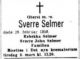 Dødsannonse Sverre Selmer