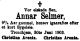 Dødsannonse Annar Selmer Arentz