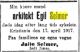 Dødsannonse Egil Selmer