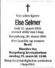 Dødsannonse Else Synnøve Selmer Dødsannonse Else Synnøve Selmer