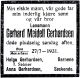 Dødsannonse Gerhard Meidell Gerhardsen