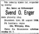 Dødsannonse Svend Olsen Enger