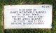 Gravestone for James McDowell and Mary Adell Barnes
