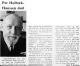 Nekrolog Harald Per Holbæk-Hanssen
